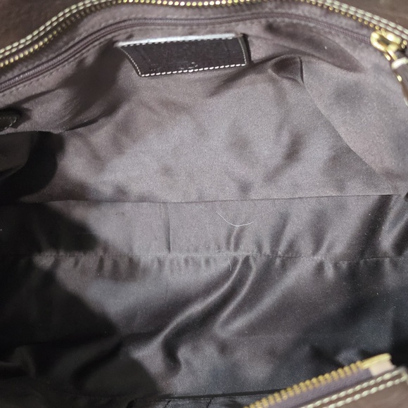 Coach EUC 10215 Large Brown Pebbled Leather Leather Carry All Travel Tote